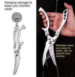 Powerful Stainless Steel Shears for Meat and Vegetables