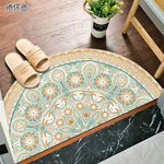 Elegant Non-Slip Half-Moon Entrance Mat