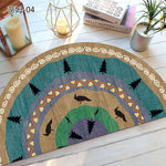Elegant Non-Slip Half-Moon Entrance Mat