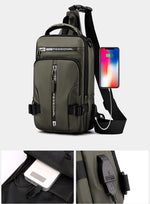 Waterproof Oxford Shoulder Bag in Modern City Style