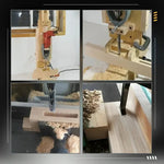 Precision Wood Drill Bits | Square Mortise Chisel Drill Bit Set for Wood | With Chip Removal