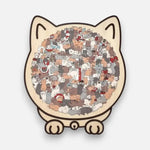 Relaxing Wooden Cat Puzzle