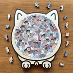 Relaxing Wooden Cat Puzzle