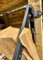 Wall-mounted Log Splitter | Lever Mechanism | Safe Wood Splitting | Carbon Steel