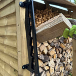 Wall-mounted Log Splitter | Lever Mechanism | Safe Wood Splitting | Carbon Steel
