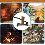 Wall-mounted Log Splitter | Lever Mechanism | Safe Wood Splitting | Carbon Steel