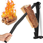 Wall-mounted Log Splitter | Lever Mechanism | Safe Wood Splitting | Carbon Steel