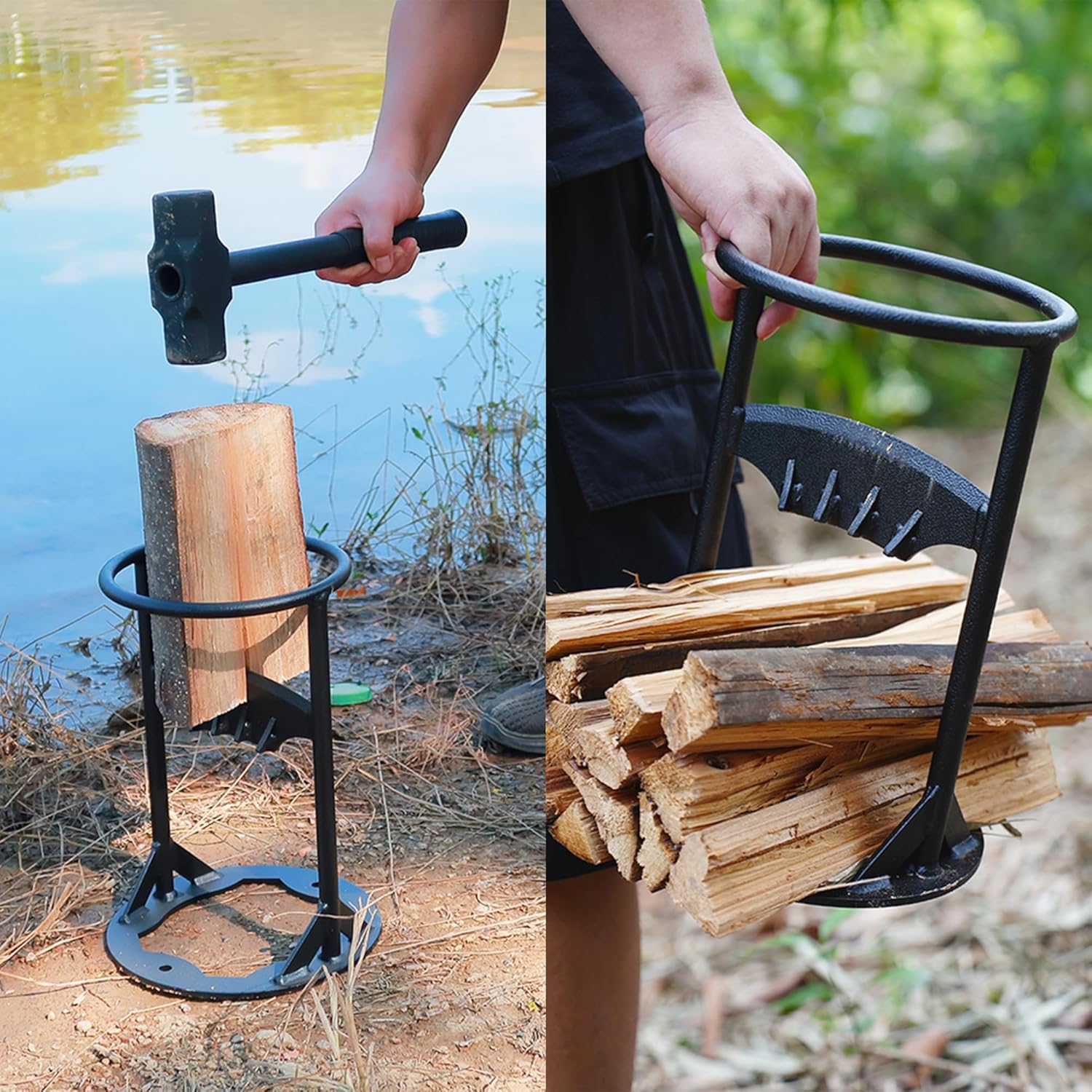 High-Quality Log Splitter | Safe Wood Splitting Without an Axe