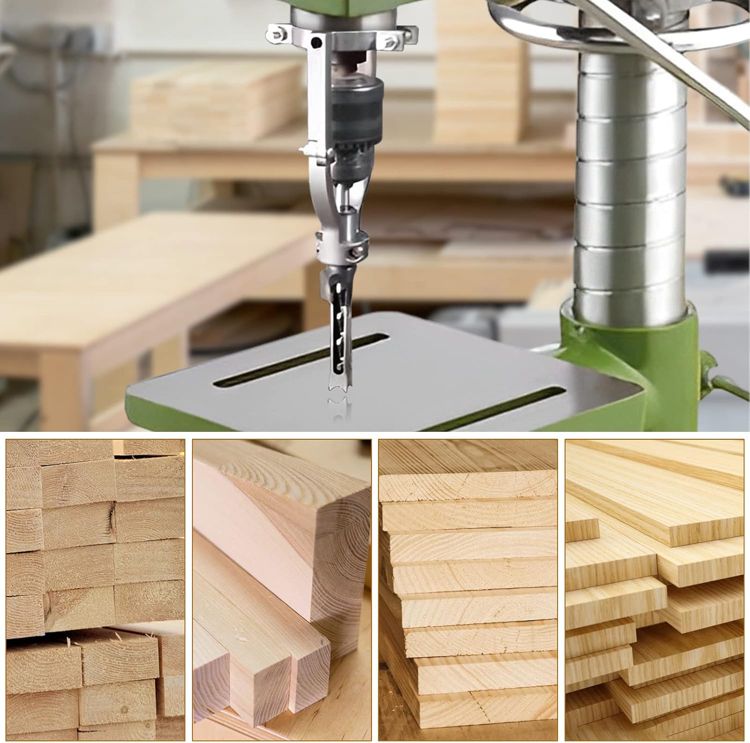 Präzisionsadapter-Set für Holzverbindungen | Schnelle Montage für Bohrer