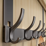 Practical Aluminum Door Hook – Elegant Over-the-Door Hanger for Jackets, Towels, and Bags – Tool-Free Installation