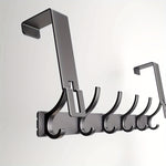 Practical Aluminum Door Hook – Elegant Over-the-Door Hanger for Jackets, Towels, and Bags – Tool-Free Installation