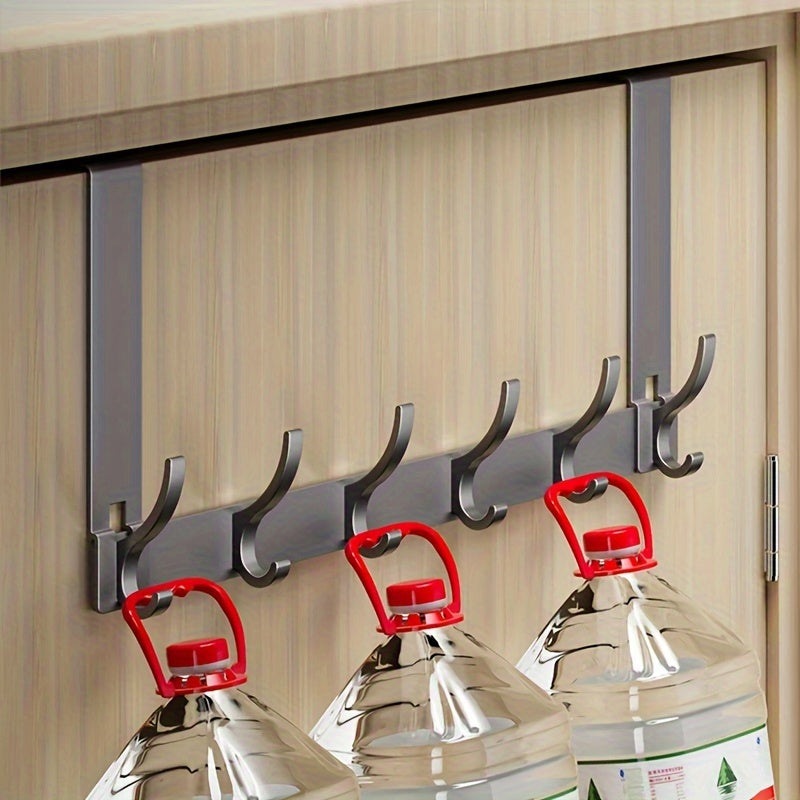 Practical Aluminum Door Hook – Elegant Over-the-Door Hanger for Jackets, Towels, and Bags – Tool-Free Installation
