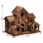 Hanging Wooden Birdhouse with Hanging Cord