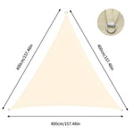Triangular Sun Shade Sail – UV and Weather Resistant for Outdoor Use