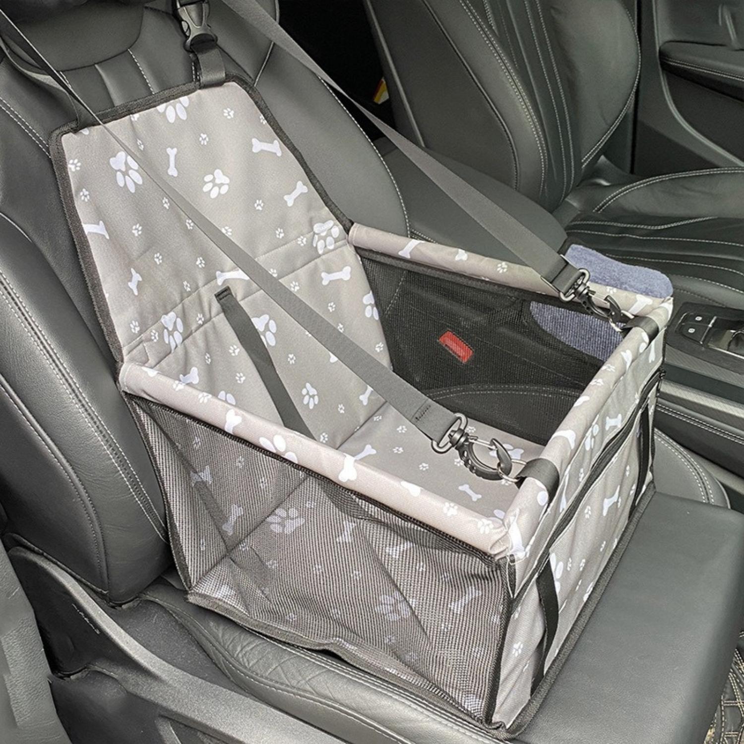 Elevated Dog Car Seat – Waterproof, Non-Slip, and Secure for On-the-Go