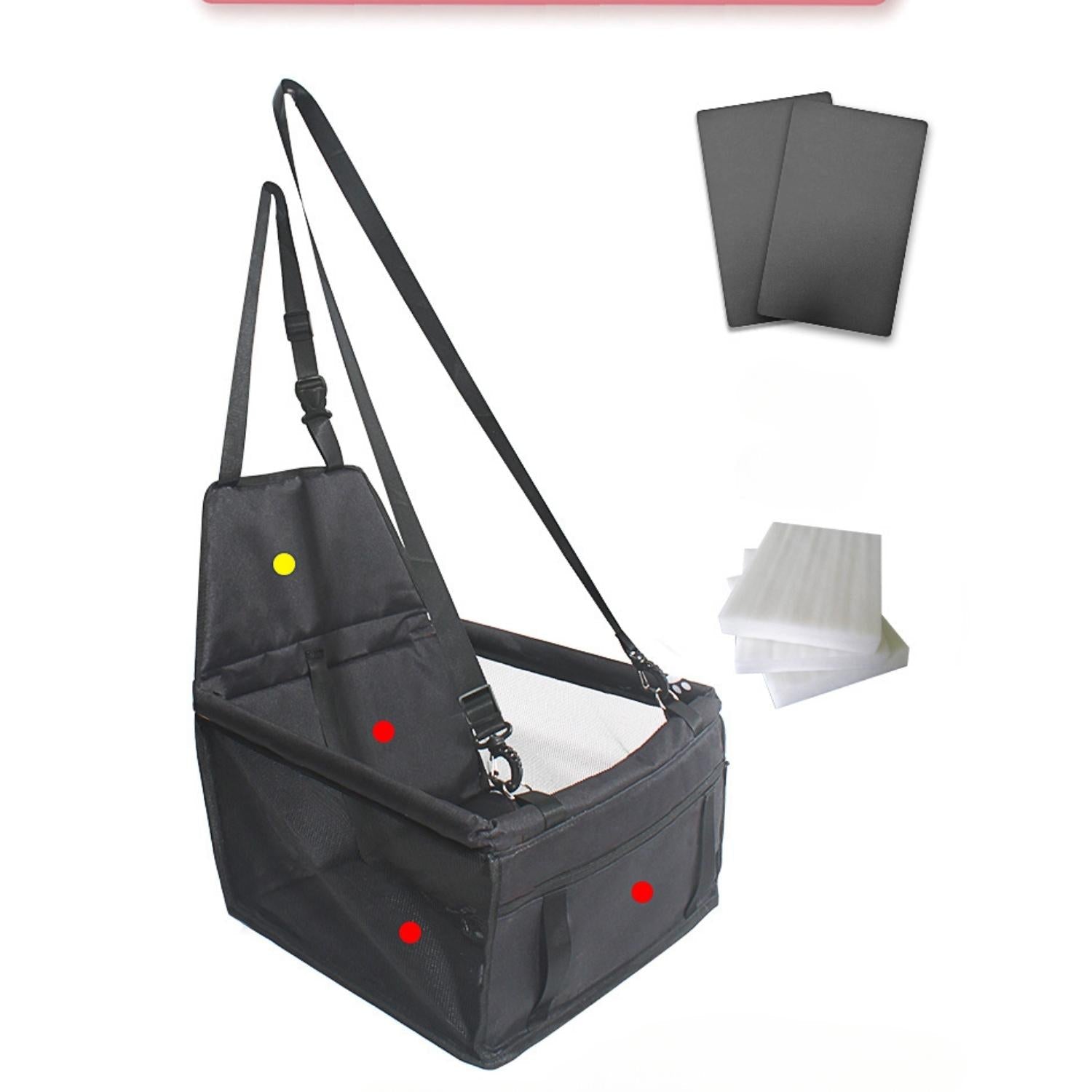 Elevated Dog Car Seat – Waterproof, Non-Slip, and Secure for On-the-Go