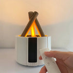Kaminfeuer-Stil Luftbefeuchter mit sanftem Licht – USB Aroma Diffusor für Innenräume