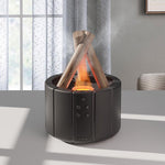 Kaminfeuer-Stil Luftbefeuchter mit sanftem Licht – USB Aroma Diffusor für Innenräume