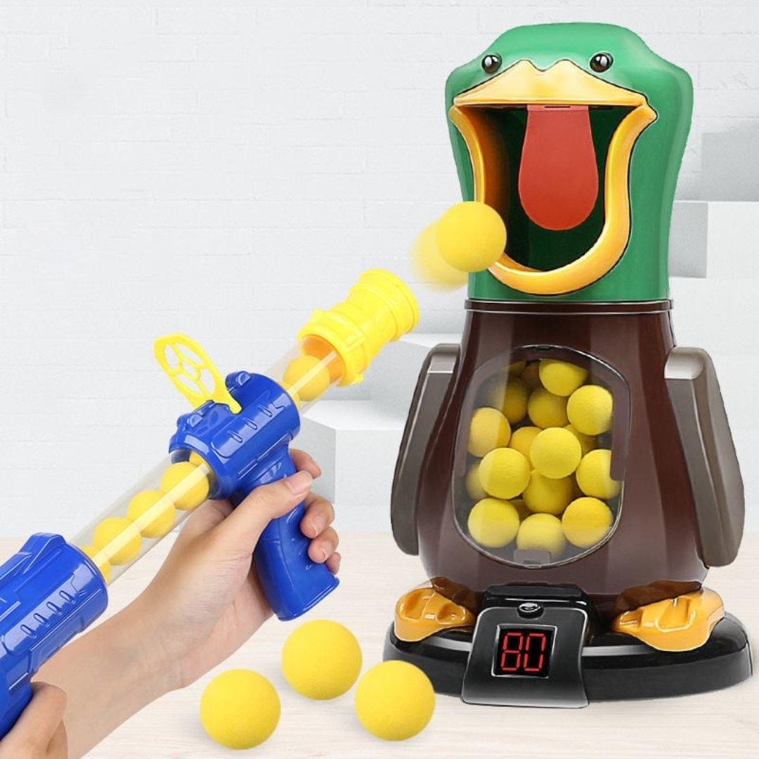 Hungriger Erpel | Schießspielset für stundenlangen Spaß