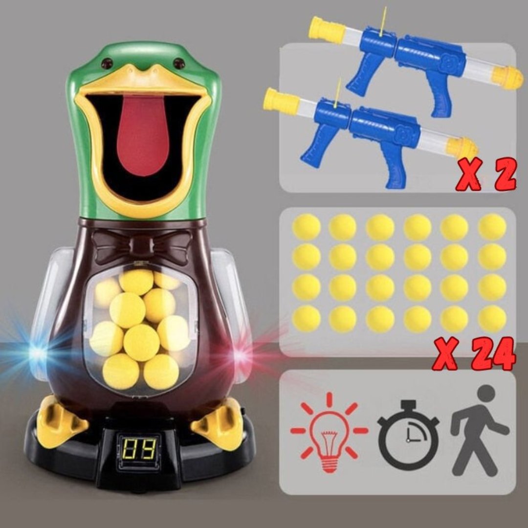 Hungriger Erpel | Schießspielset für stundenlangen Spaß