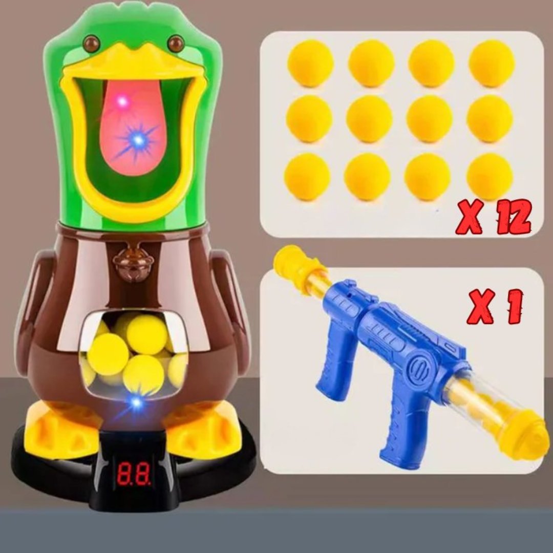 Hungriger Erpel | Schießspielset für stundenlangen Spaß