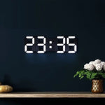 Modern 3D LED Wall Clock – Stylish Design with Dimmer Function