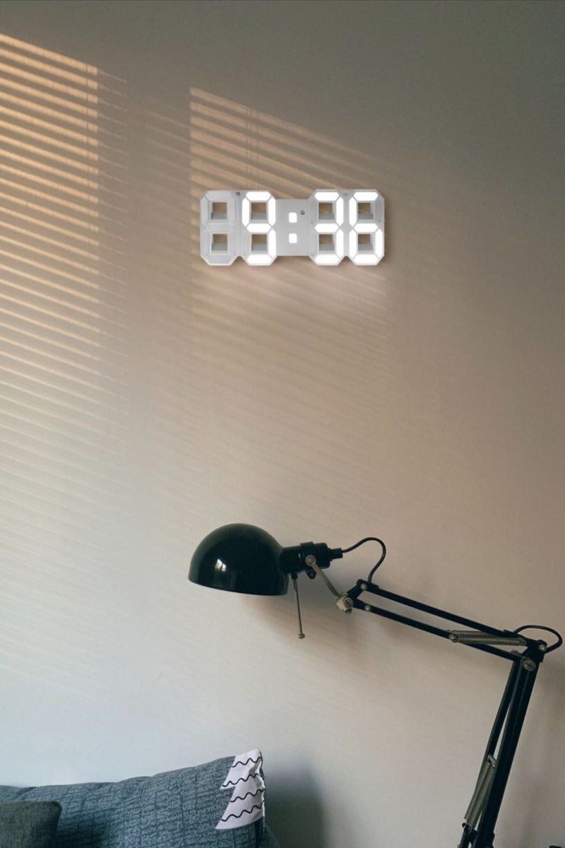 Modern 3D LED Wall Clock – Stylish Design with Dimmer Function