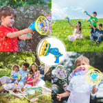 Dinosaur-themed bubble gun