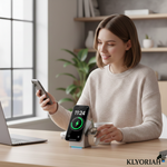 Versatile 3-in-1 Charging Station for Smartphone, Watch, and Headphones