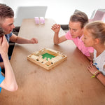 Family-friendly wooden board game for entertaining evenings
