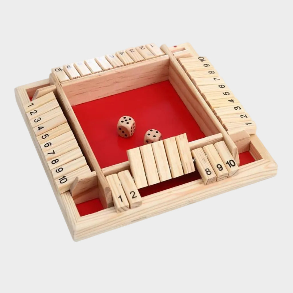 Family-friendly wooden board game for entertaining evenings
