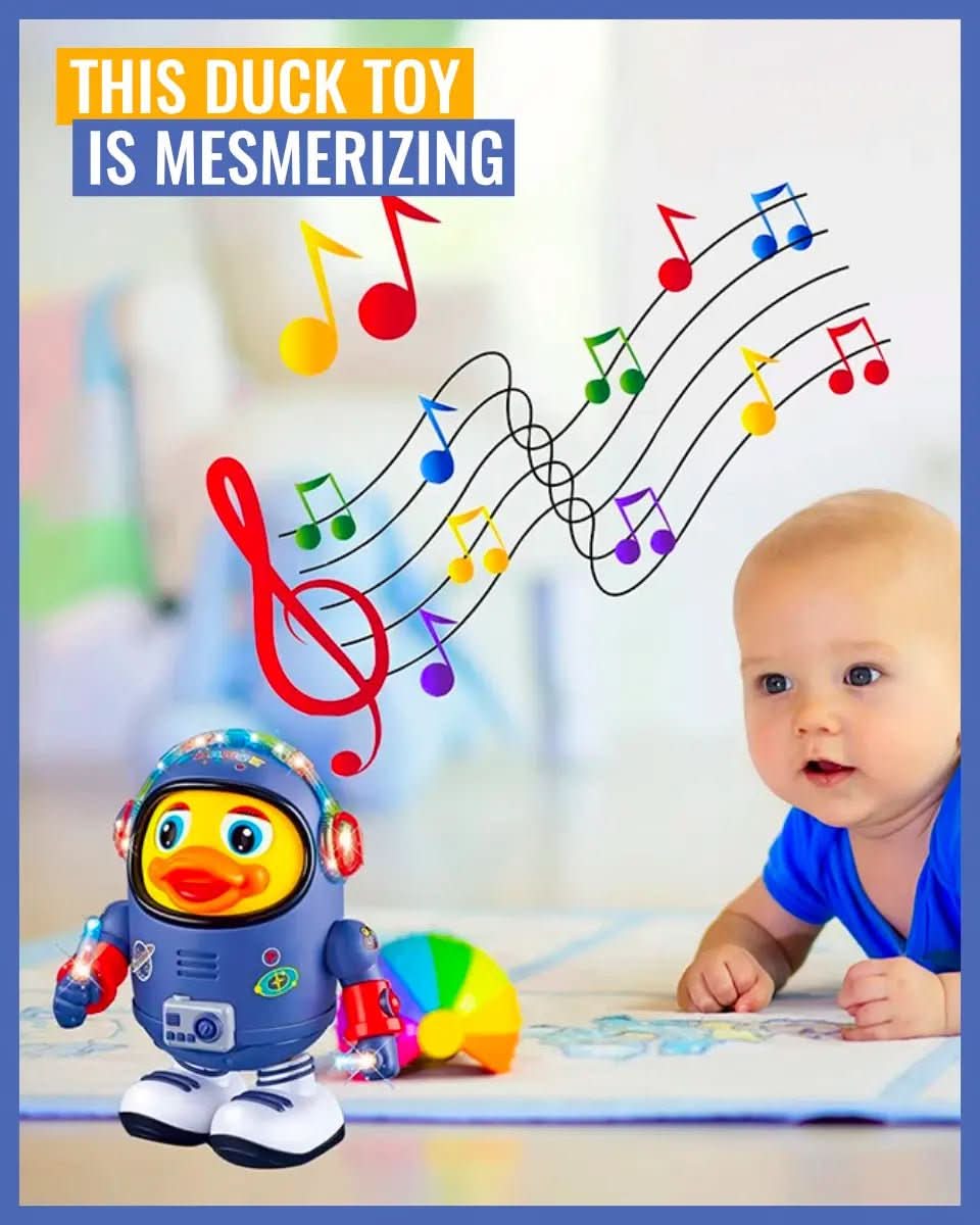 Merry Dancing Duck: Interactive Toy with Light and Music