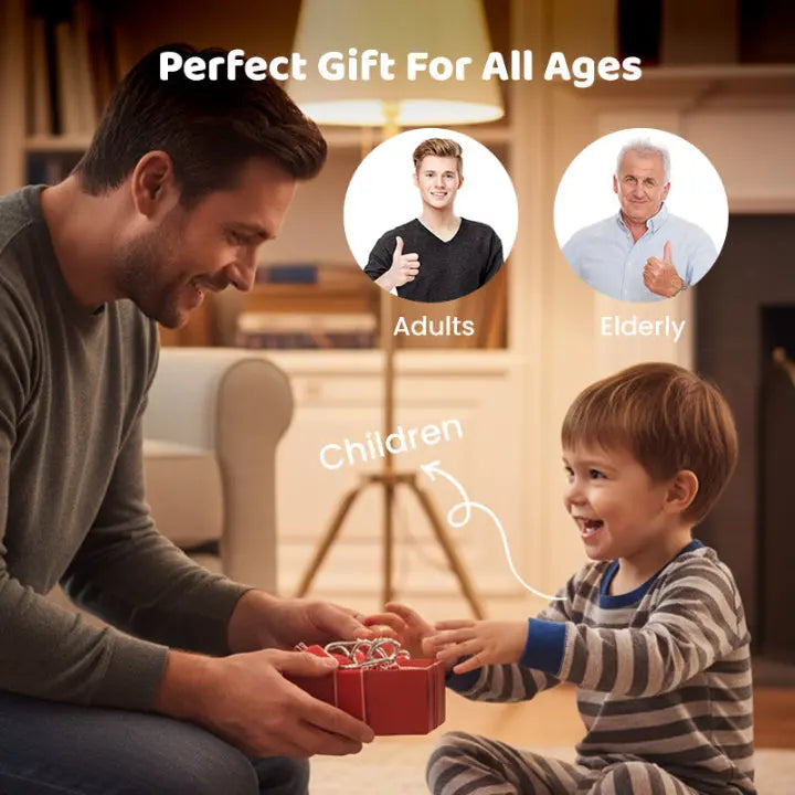 Fascinating Metal Puzzle Set – Ideal for Holidays and Game Nights, 8 Pieces