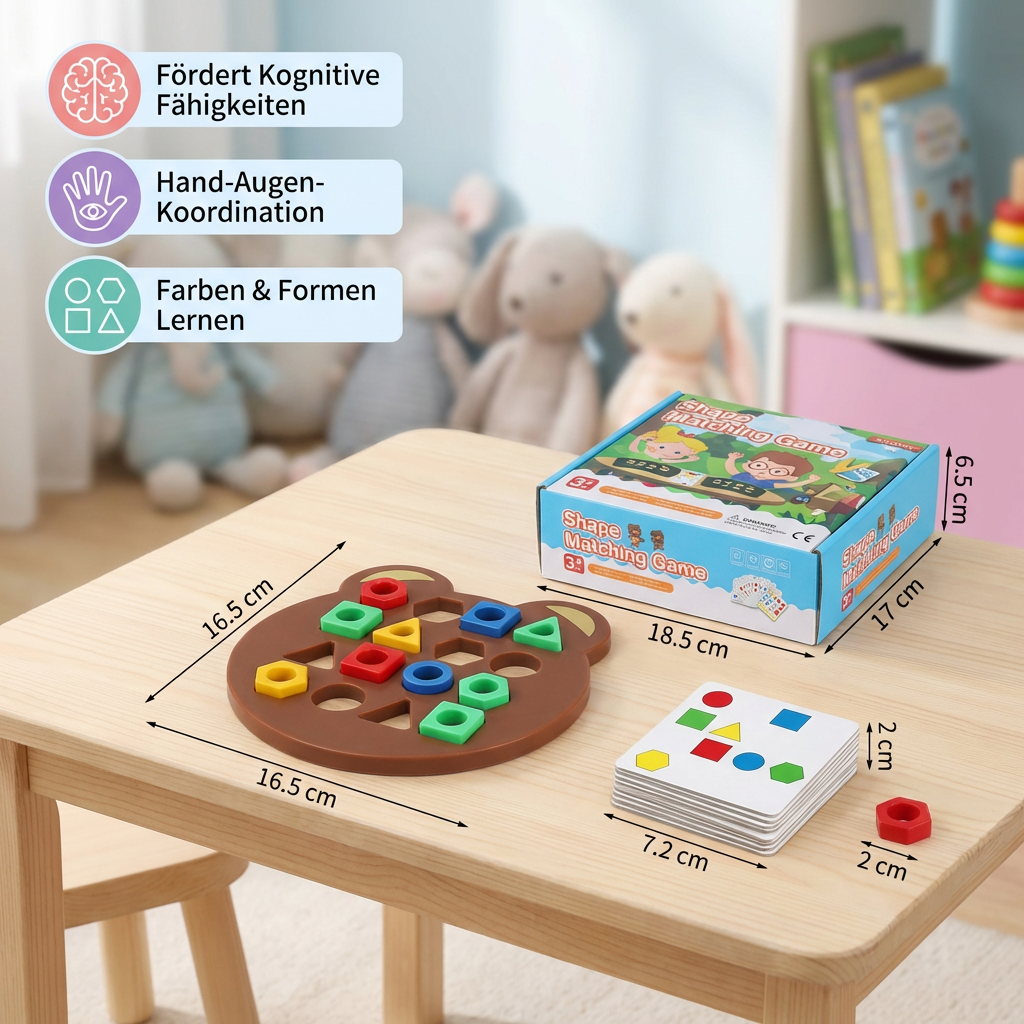 Creative Learning Toy for Children - Color and Shape Recognition Game