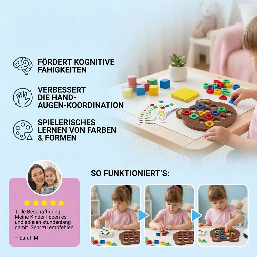 Creative Learning Toy for Children - Color and Shape Recognition Game