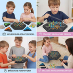 Family game with triangular rubber band for chess