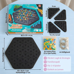 Family game with triangular rubber band for chess