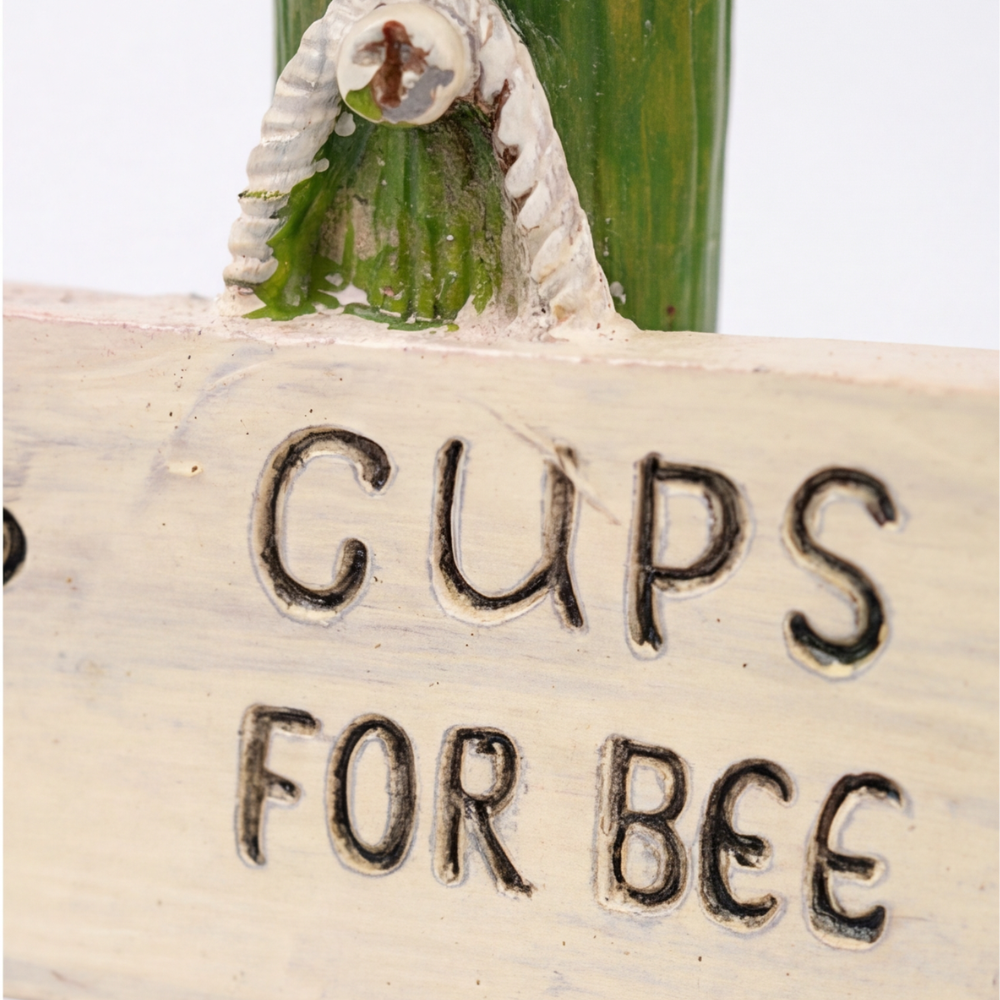 Flowering Drinking Vessel for Bees and Butterflies – Hand-decorated for Your Garden