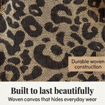 Elegant leopard print pouches with gold chain