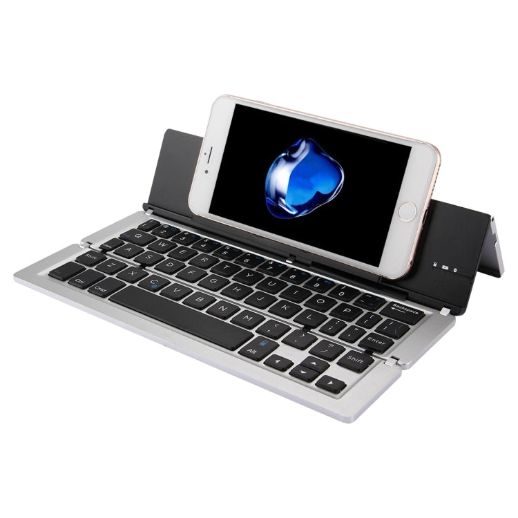SleekBoard | Ultra-Thin, Rechargeable Bluetooth Keyboard Set (Silver)