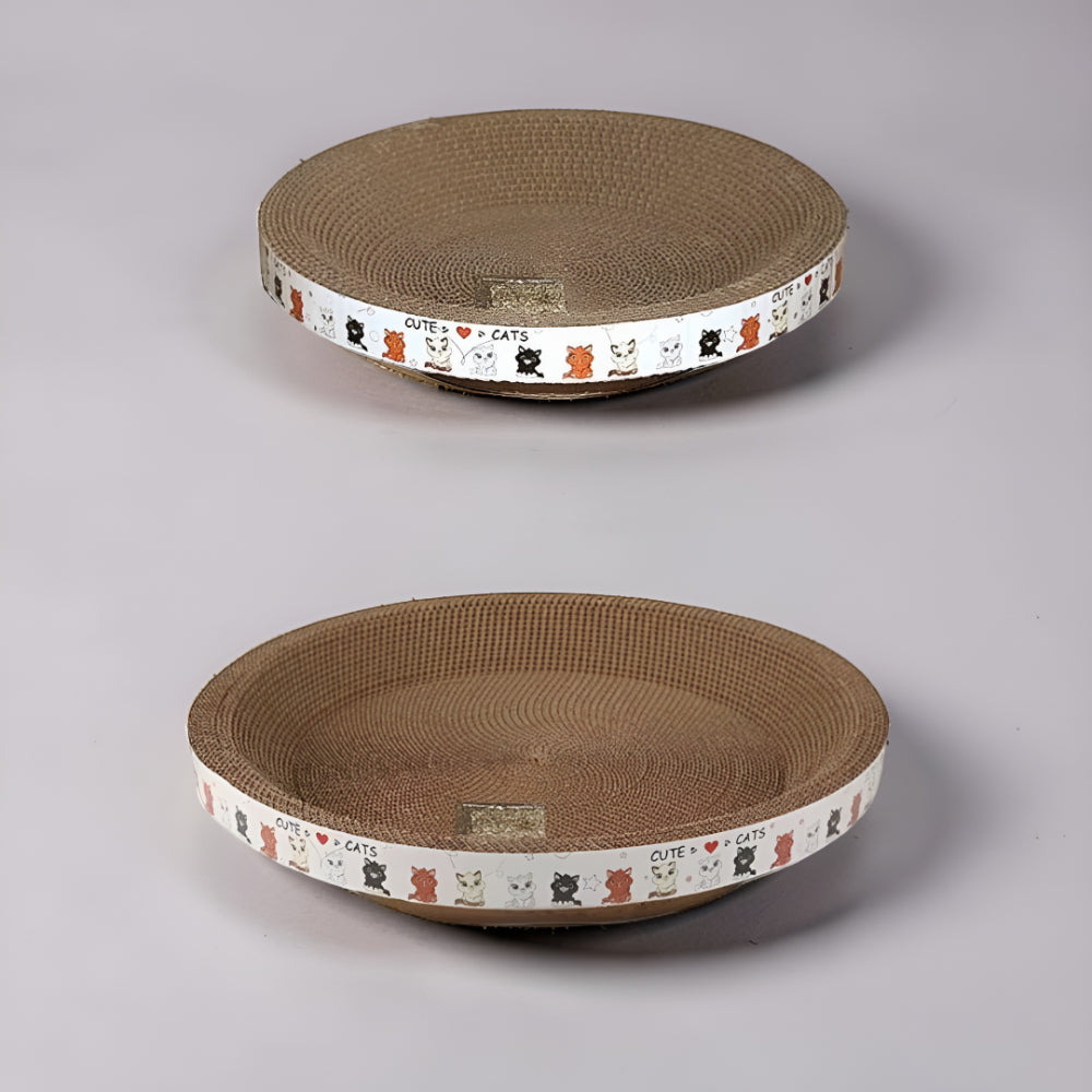Round Cat Lounger and Scratcher for Satisfaction and Fun