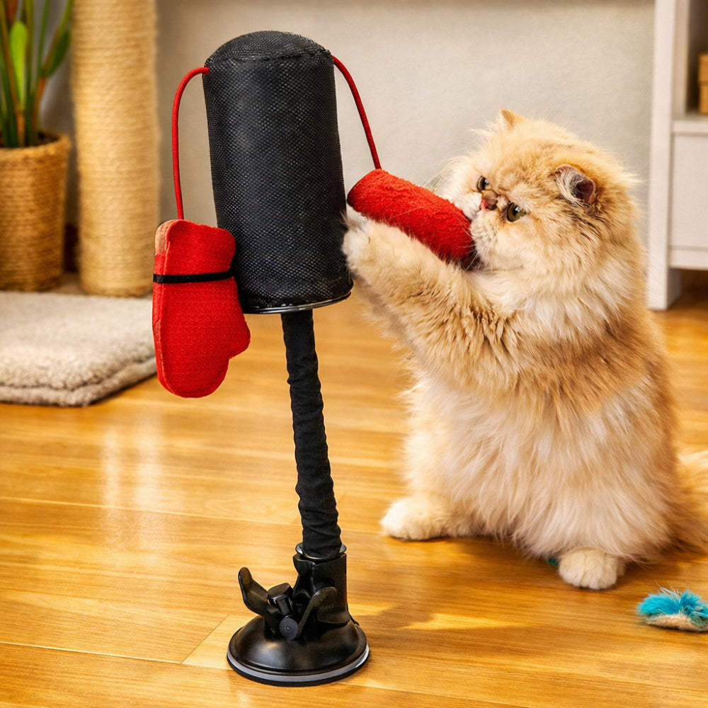 Interactive Cat Toy with Suction Cup for Active Play