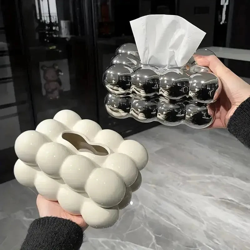Elegant ceramic tissue dispenser