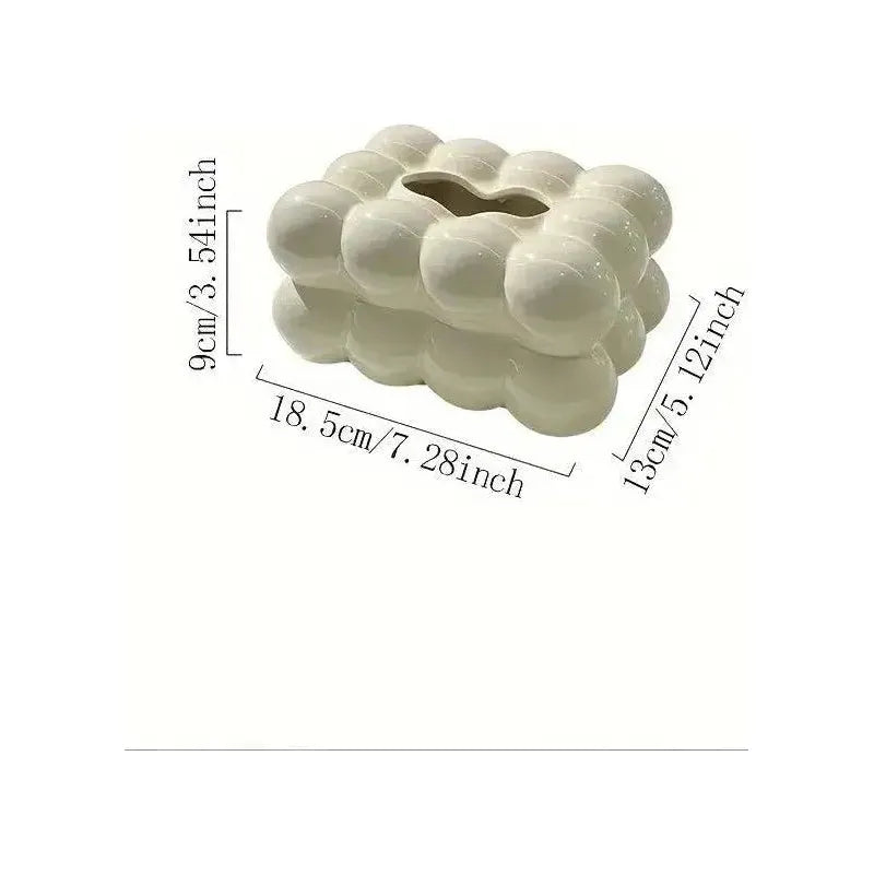 Elegant ceramic tissue dispenser