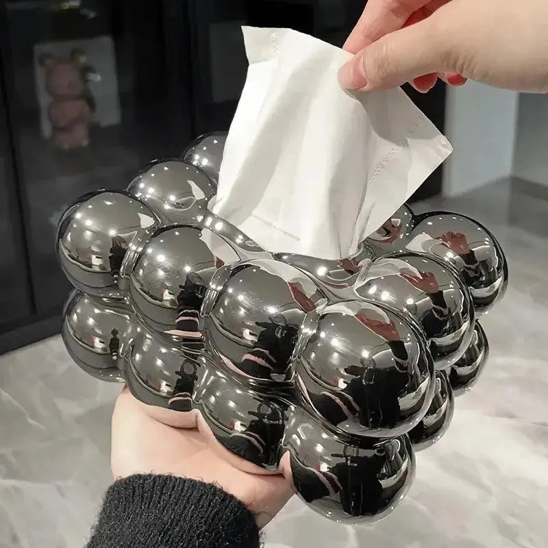 Elegant ceramic tissue dispenser