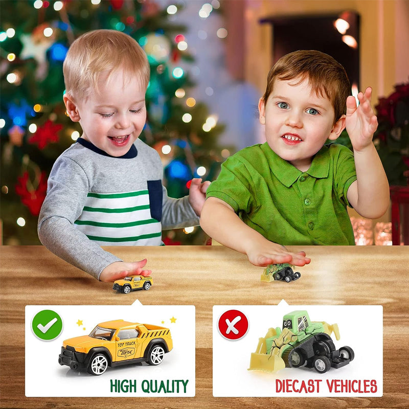 KidzConstruct - Adventskalender mit Baustellenfahrzeugen für kreative Köpfe