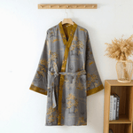 Light Kimono Bathrobe | Unisex Retro Style | Breathable & Comfortable | Wellness Enjoyment