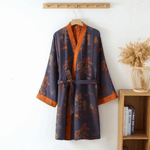 Light Kimono Bathrobe | Unisex Retro Style | Breathable & Comfortable | Wellness Enjoyment