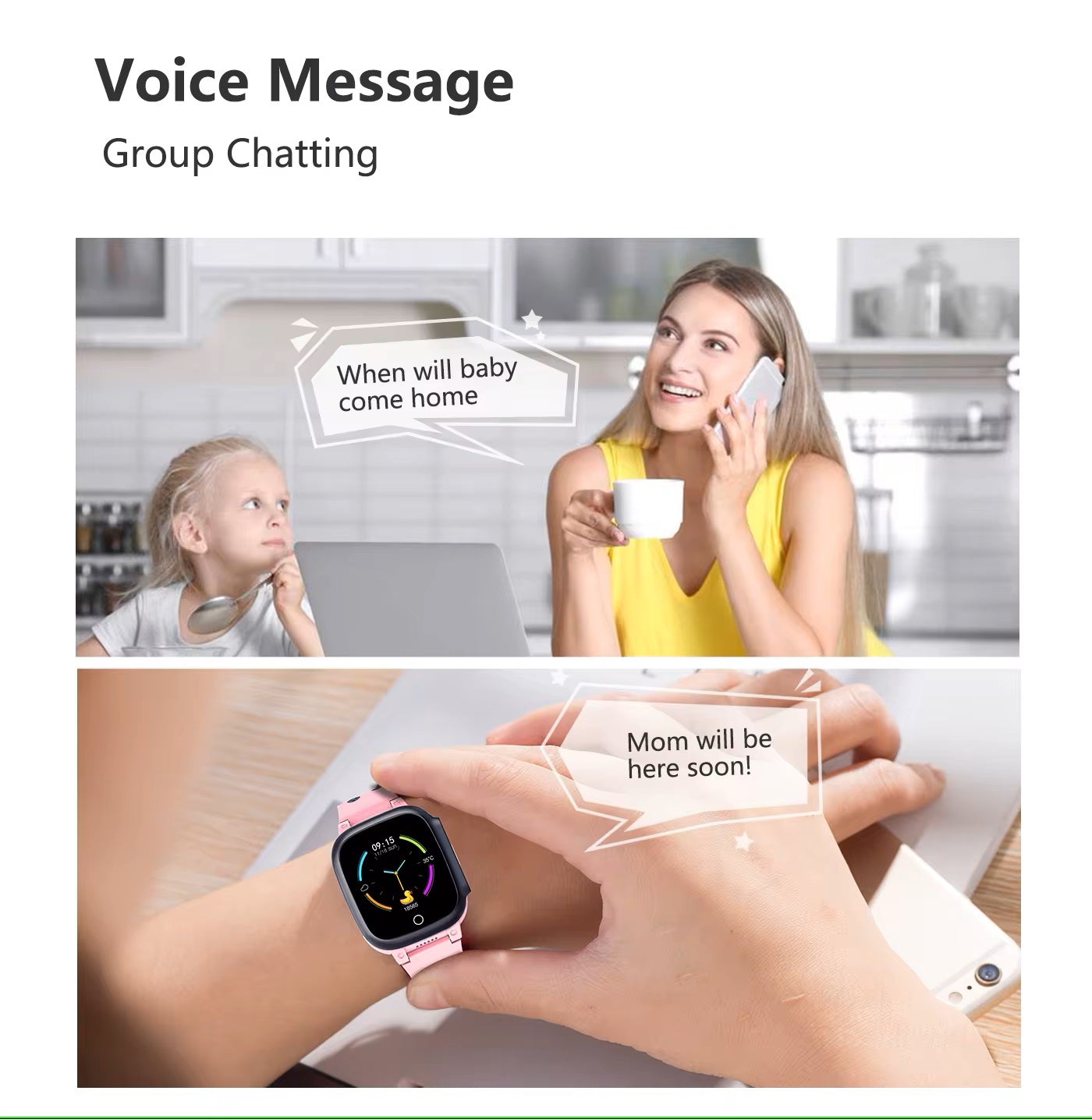 Smartwatch für Kinder mit GPS | 4G Videoanrufe und SOS-Funktion