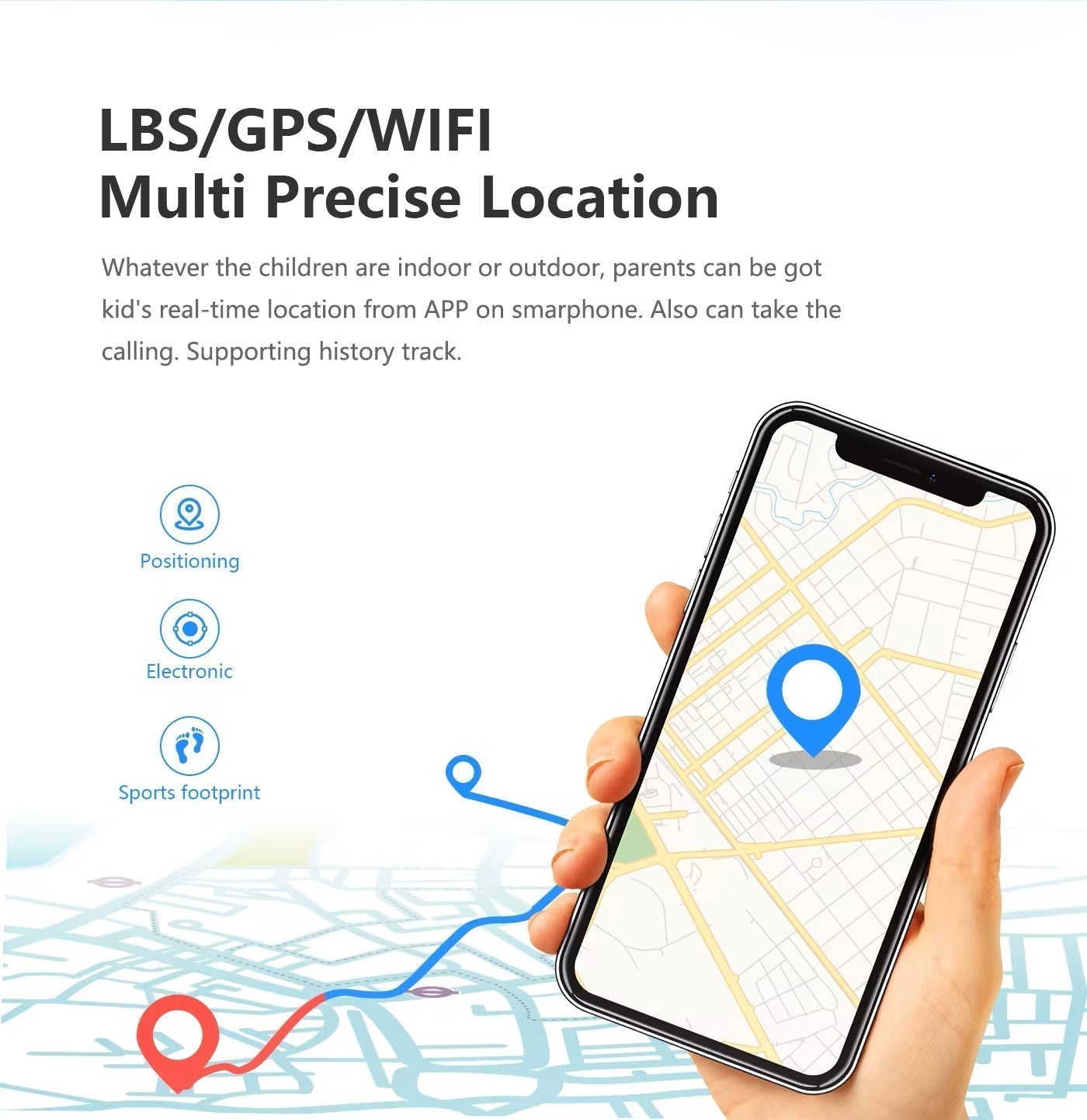 Smartwatch für Kinder mit GPS | 4G Videoanrufe und SOS-Funktion